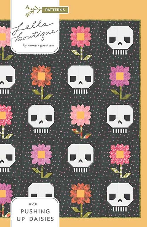 Pushing Up Daisies Quilt Kit in Hey Boo fabrics by Lella Boutique - Moda- 80 1/2
