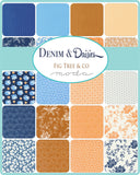 PREORDER Denim and Daisies Jelly Roll 35380JR-  by Fig Tree and Co- Moda -