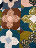 Geo Gems Quilt Kit in Quaint Cottage by Gingiber-Throw size 60x75