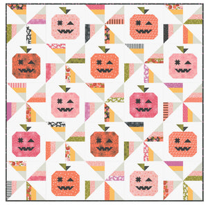Trick & Treats Quilt Kit in Hey Boo fabrics by Lella Boutique - Moda- 80 1/2" x 80 1/2"