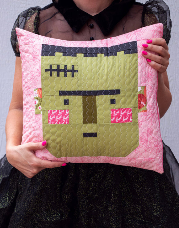 Frank Pillow Kit in Hey Boo fabrics by Lella Boutique - Moda
