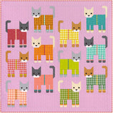 Cats in Pajamas Quilt Kit by Elizabeth Hartman-  Robert Kaufman- 72" X 72"