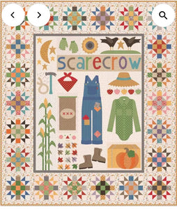 How To Build a Scarecrow Quilt Kit Featuring Autumn Fabrics by Lori Holt- 74" x 87"