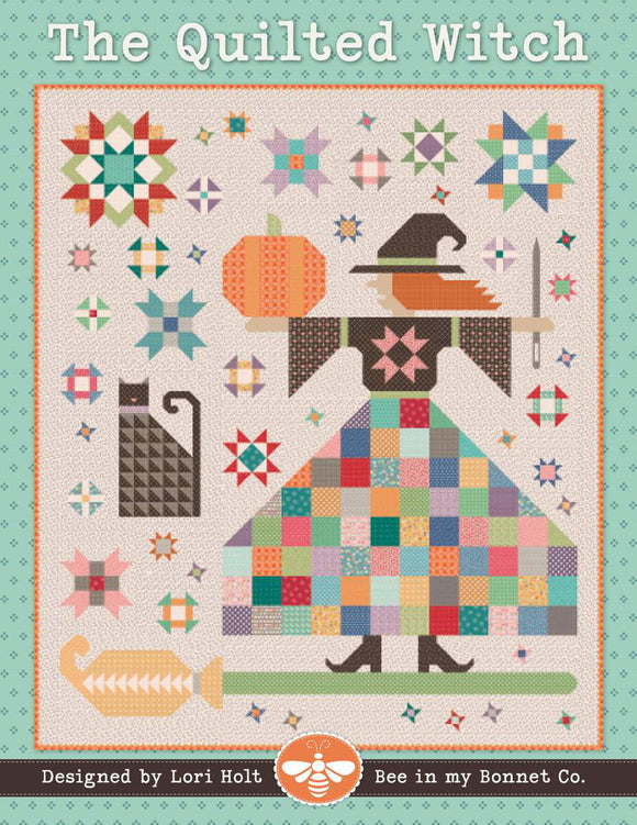 Quilted Witch Quilt Kit Featuring Bee Dots by Lori Holt- 76.5