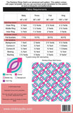Rainbow Rings Quilt Pattern G CQ 024 By Crinkly Quilts- Multiple Sizes
