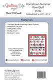 Hometown Summer Row Quilt G QLD 284 by Sherri McConnell from  A Quilting Life- 49 1/2" x 57 1/2