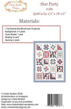 Star Party Pattern G CSD 186 by Chelsi Stratton-  64 1/2" x 78 1/2"