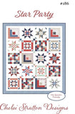 Star Party Pattern G CSD 186 by Chelsi Stratton-  64 1/2" x 78 1/2"