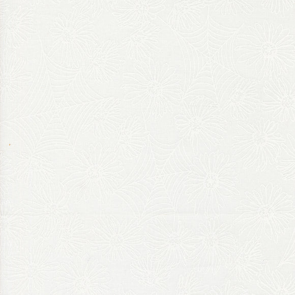Noir Whispering Webs Ghost White 11541 31 by Alli K Design - Moda- 1/2 Yard