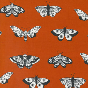 Noir Mystic Moth Pumpkin 11543 14 by Alli K Design - Moda- 1/2 Yard