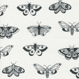 Noir Mystic Moth Ghost 11543 21 by Alli K Design - Moda- 1/2 Yard