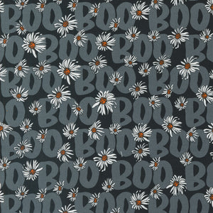 Noir Boo Text Midnight 11544 23 by Alli K Design - Moda- 1/2 Yard