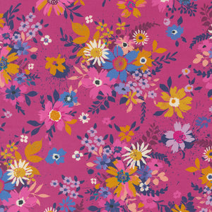 Maeve Violet Petunia 11931 22 by Crystal Manning- Moda- 1/2 Yard