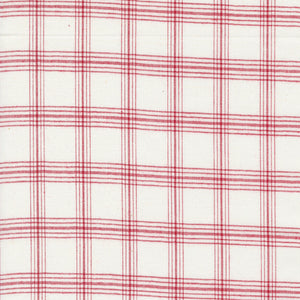 Panache Wovens White Red 12218 12 by Pieces To Treasure- Moda- 1/2 Yard