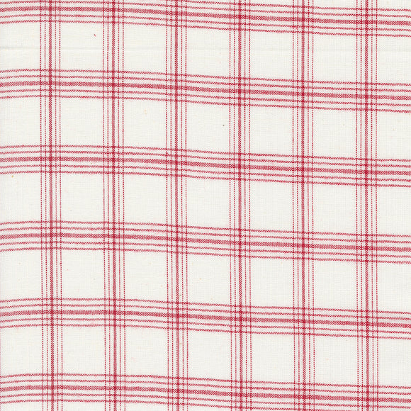 Panache Wovens White Red 12218 12 by Pieces To Treasure- Moda- 1/2 Yard