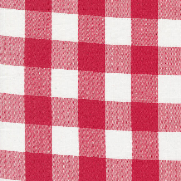 Panache Wovens White Red 12218 15 by Pieces To Treasure- Moda- 1/2 Yard