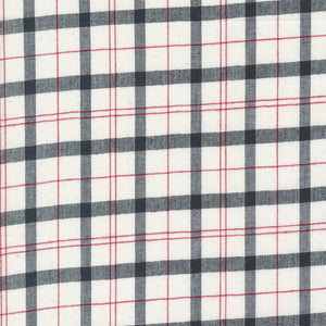 Panache Wovens White Black Red 12218 21 by Pieces To Treasure- Moda- 1/2 Yard