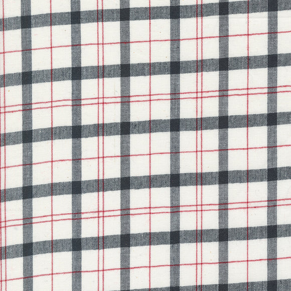 Panache Wovens White Black Red 12218 21 by Pieces To Treasure- Moda- 1/2 Yard