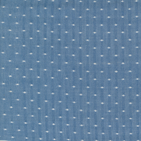 PREORDER Denim and Daisies Woven Blue Jeans Dot 12222 19 by Fig Tree and Co- Moda- 1 /2 yard