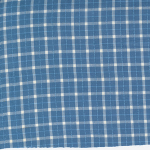 PREORDER Denim and Daisies Woven Blue Jeans Plaid 12222 20 by Fig Tree and Co- Moda- 1 /2 yard