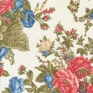 Grand Haven Cabbage Rose Cream 14980 11 by Minick & Simpson - Moda- 1/2 Yard