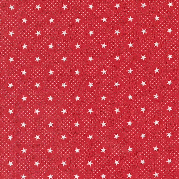 Grand Haven Star Check Scarlet 14982 13 by Minick & Simpson - Moda- 1/2 Yard