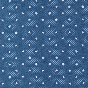 Grand Haven Star Check Nautical Blue 14982 18 by Minick & Simpson - Moda- 1/2 Yard