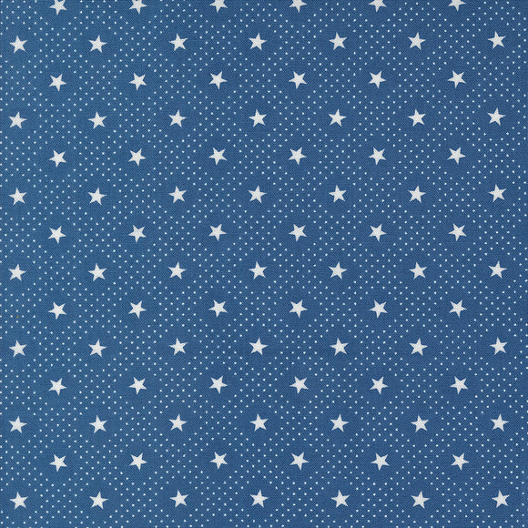 Grand Haven Star Check Nautical Blue 14982 18 by Minick & Simpson - Moda- 1/2 Yard