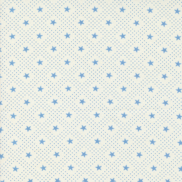 Grand Haven Star Check Cream Sky 14982 26 by Minick & Simpson - Moda- 1/2 Yard