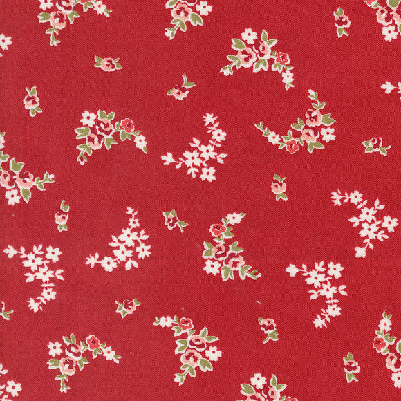 Grand Haven Blooming Garlands Cherry 14983 14 by Minick & Simpson - Moda- 1/2 Yard