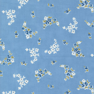 Grand Haven Blooming Garlands  Sky 14983 16 by Minick & Simpson - Moda- 1/2 Yard