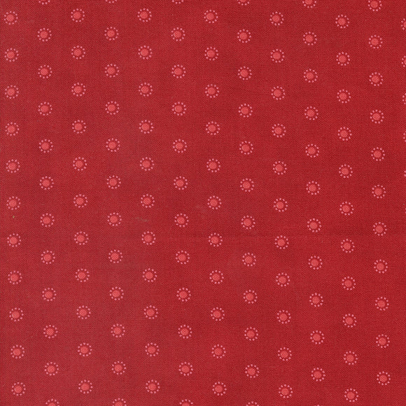 Grand Haven Dotted Dot Crimson 14985 15 by Minick & Simpson - Moda- 1/2 Yard