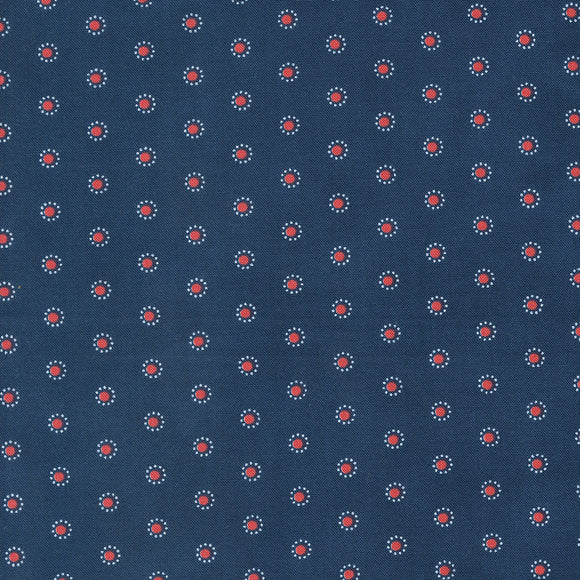 Grand Haven Dotted Dot Navy 14985 19 by Minick & Simpson - Moda- 1/2 Yard