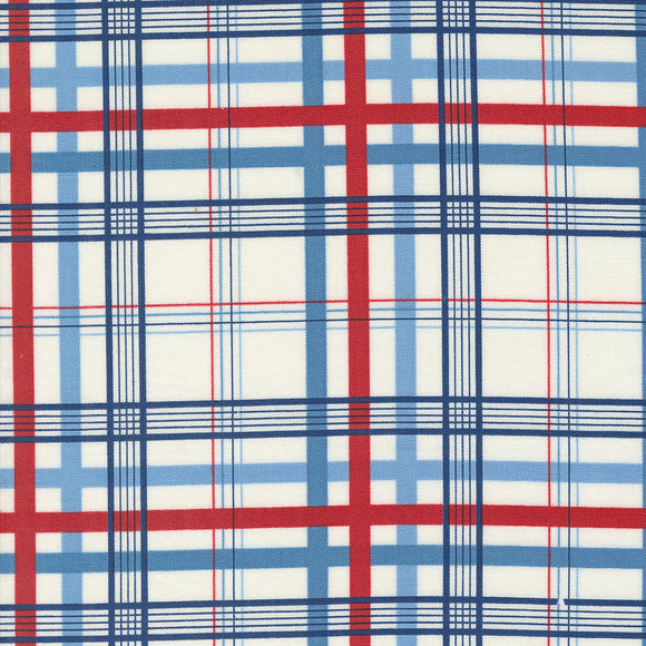 Grand Haven Plaid Checks Cream 14989 11 by Minick & Simpson - Moda- 1/2 Yard