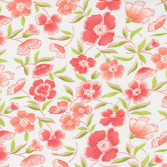 Linen Cupboard Daisy Apron Chantilly Strawberry 20480 11 by  Fig Tree- Moda-