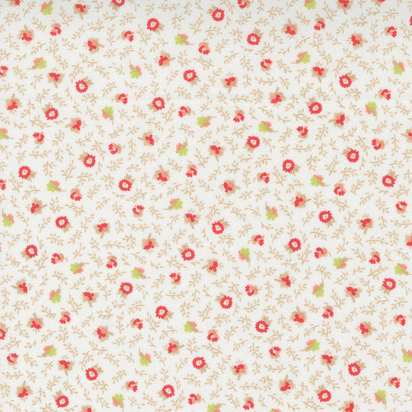 Linen Cupboard Meadow Blossoms Chantilly Strawberry 20482 11 by  Fig Tree- Moda-