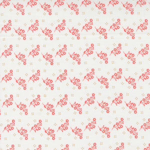 Linen Cupboard Tossed Blooms Chantilly Strawberry 20484 11 by  Fig Tree- Moda-