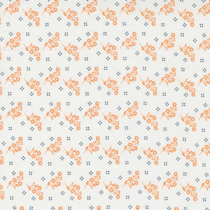 Linen Cupboard Tossed Blooms Chantilly Orange 20484 23 by  Fig Tree- Moda-