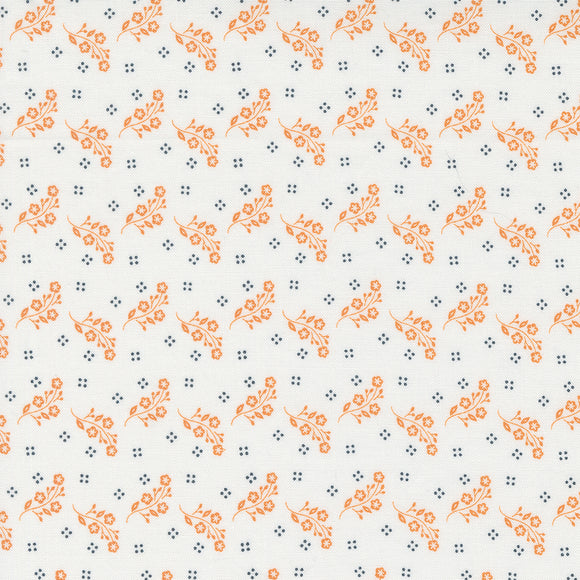 Linen Cupboard Tossed Blooms Chantilly Orange 20484 23 by  Fig Tree- Moda-