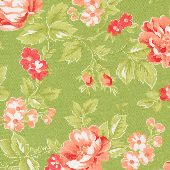 Jelly and Jam Summer Bloomers Green Apple 20490 16 by Fig Tree- Moda- 1/2 yard