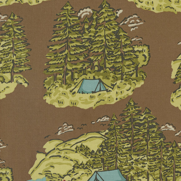 The Great Outdoors Vintage Camping Soil 20880 20 by Stacy Iest Hsu- Moda - 1/2 yard