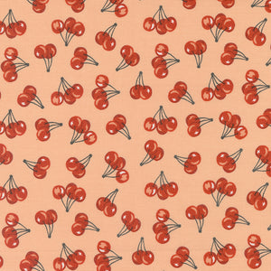 Farmstead Farm Fresh Cherries Light Coral 20906 20 by  Stacy Iest Hsu- Moda-1/2 Yard