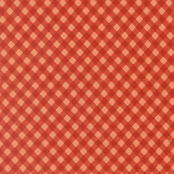 Farmstead Bias Gingham Copper 20907 22 by  Stacy Iest Hsu- Moda-1/2 Yard