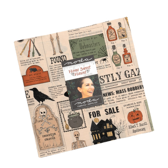 Home Sweet Haunt Layer Cake 20910LC Stacy Iest Hsu- Moda-