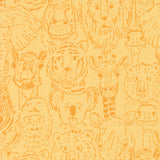 Animal Park Fun One Big Happy Family Banana 20962 19 by Stacy Iest Hsu- Moda- 1/2 Yard