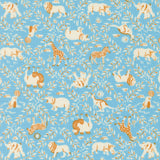 Animal Park Fun Animal Crackers Sky 20964 13 by Stacy Iest Hsu- Moda- 1/2 Yard