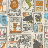 Animal Park Fun News Paper Animals Dove 20965 11 by Stacy Iest Hsu- Moda- 1/2 Yard