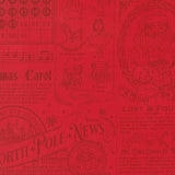 Holiday Cheer North Pole News Poinsettia 20970 17 by Stacy Iest Hsu- Moda- 1/2 Yard