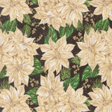 Holiday Cheer Vintage Poinsettia Midnight 20971 20 by Stacy Iest Hsu- Moda- 1/2 Yard
