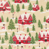 Holiday Cheer Cardinals Village Natural 20972 11 by Stacy Iest Hsu- Moda- 1/2 Yard